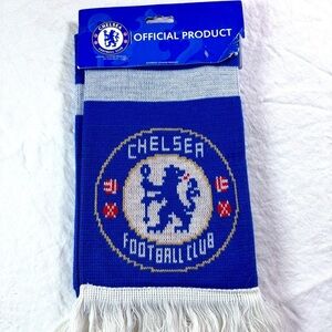 NWT Chelsea FC Bar Scarf Jacquard Official